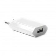 Adaptador Carregador USB Simples Branco Bivolt