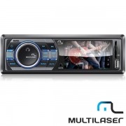 Rádio Automotivo Multilaser MP3 DVD/USB Rock P3180 Tela 3 polegadas Cartão SD e Auxiliar