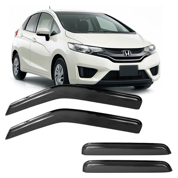 Calha acrilica Honda New Fit 2009 a 2014 4 portas  - AutoParts Online