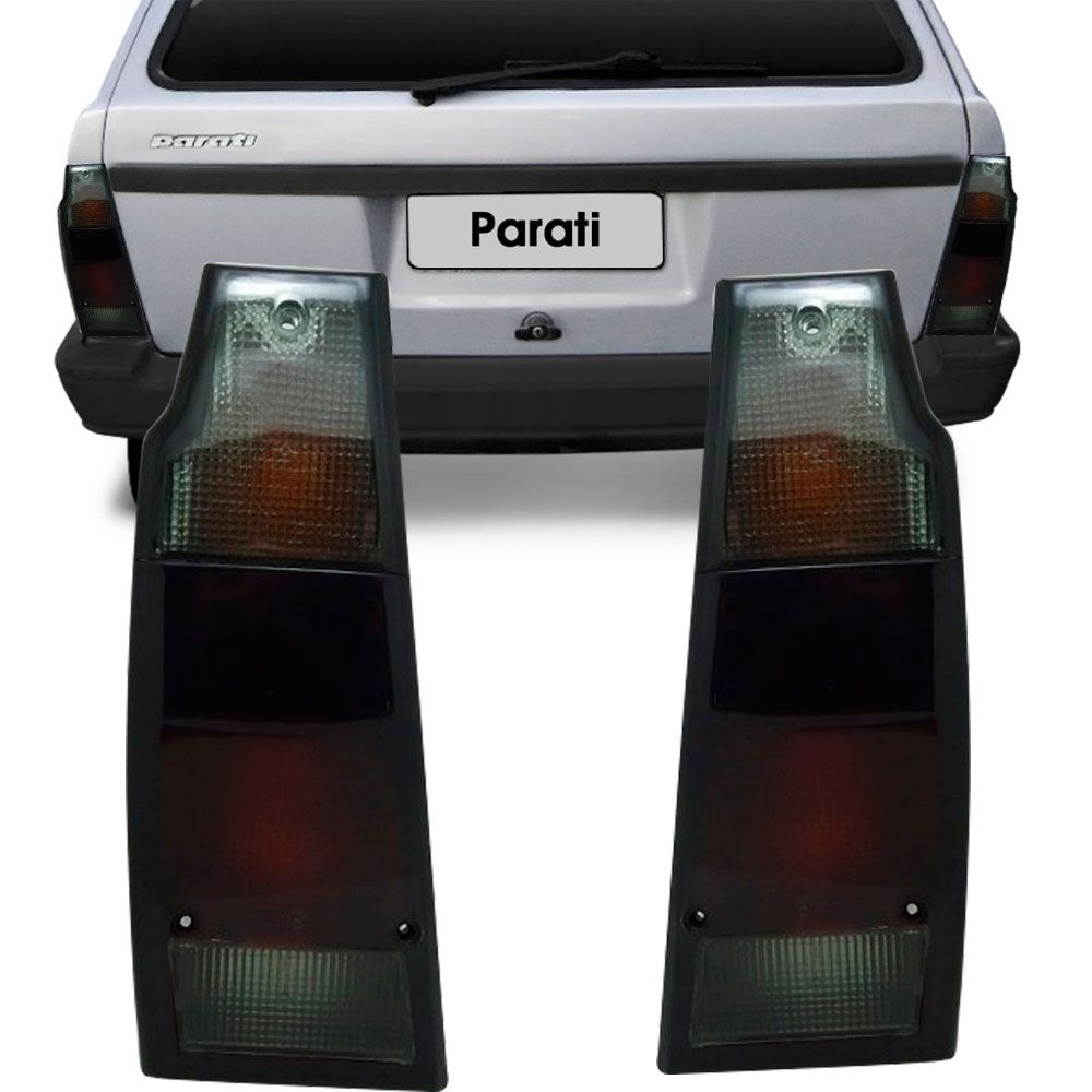 Lanterna Traseira Vw Parati Saveiro Quadrada 1987 a 1995 Fumê Lado Esquerdo  - AutoParts Online