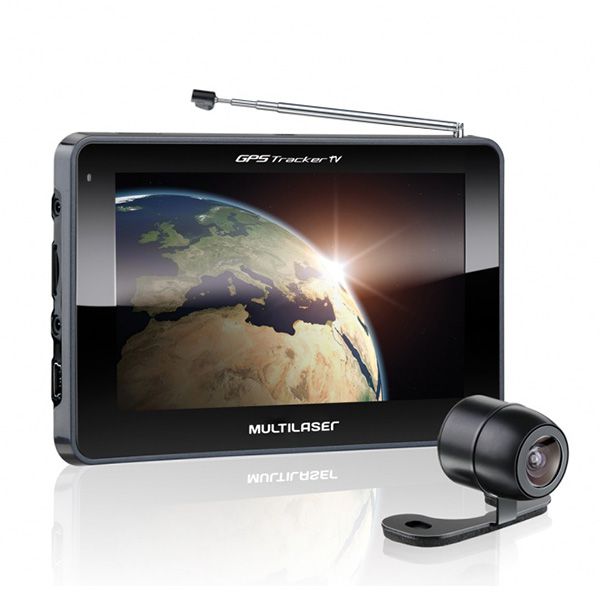 Navegador GPS Multilaser Tela 4.3 Pol Tracker 3 GP035 Câmera de Ré e TV Digital  - AutoParts Online