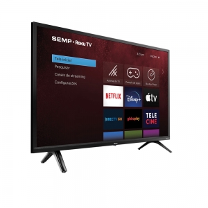 Smart TV 32? HD LED Semp Roku 32R5500 3 HDMI 1 USB Wi-Fi