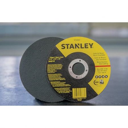Disco de Corte Fino para Metais/Inox 115X1X22,23mm - Sta8061 Stanley