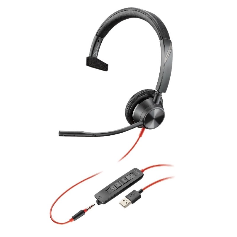 Headset Plantronics Blackwire Bw3315m Usb-A - 214014-101