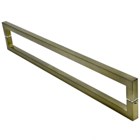 Puxador Para Portas Duplo em Aço Inox 304 Modelo Slin Antique Ouro Velho para portas: pivotantes/madeira/vidro temperado/porta alumínio e portões