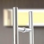 Puxador Aço Inox Polido/Cromado Para Porta Vidro Temperado Blindex (SOFT)