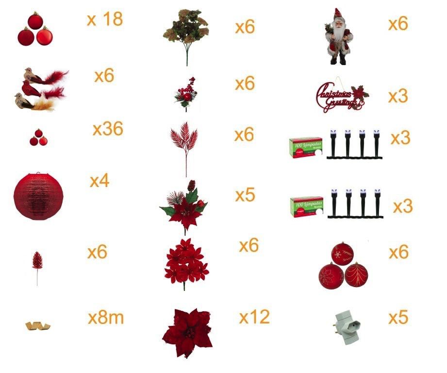 Árvore Natal Imperial Decorada 2,40m 1460 G 156 Pçs Mil Leds