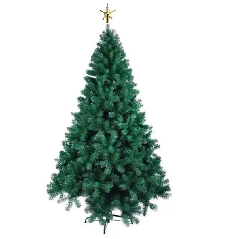 Árvore Natal Pinheiro Dinamarca 1,50m 345G + Ponteira Magizi