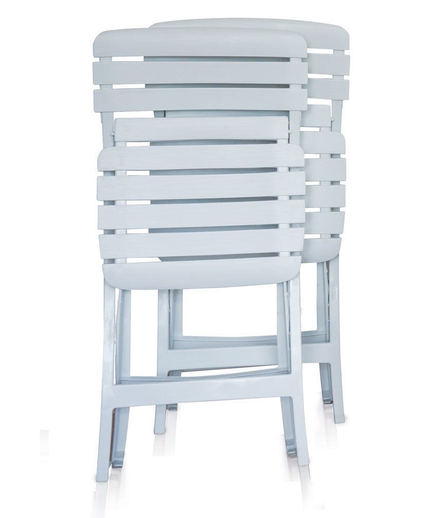 Kit 1 Mesa 4 Cadeiras Dobraveis Plastico Antares