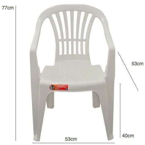 Kit 20 Cadeiras Poltrona 120Kg Plástico Inmetro Boa Vista An
