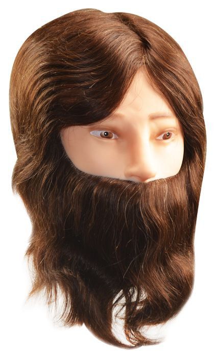 Cabeça Cabelo e Barba 100% Natural para Treino de Corte Masculino