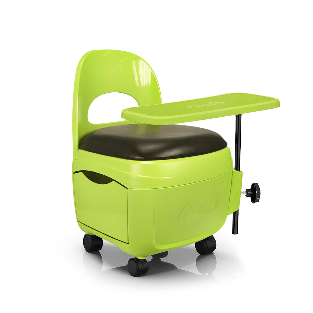 Cadeira Cirandinha Para Manicure Diva Verde Limão - Santa Clara