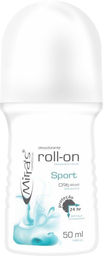 Desodorante Roll-on Sport Antitranspirante 50ml - Mirra´s