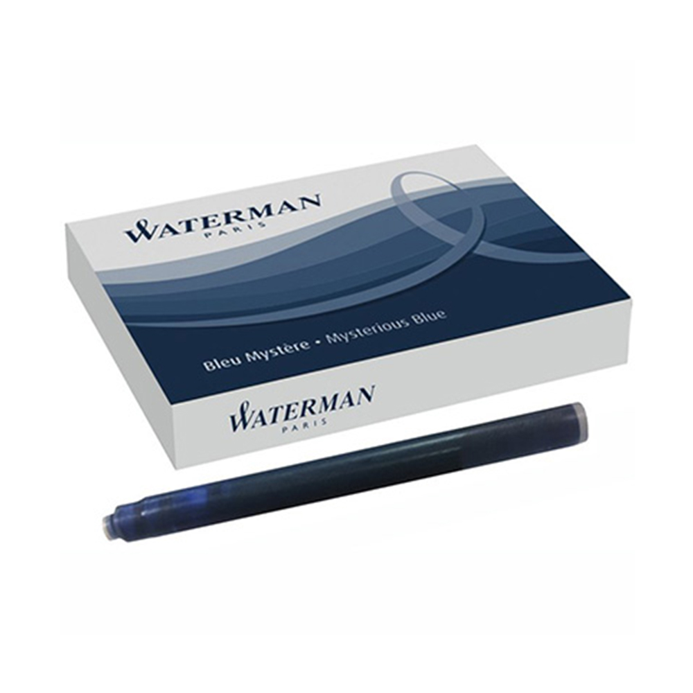 Cartucho Waterman Azul Escuro para caneta tinteiro 8 un S0110910