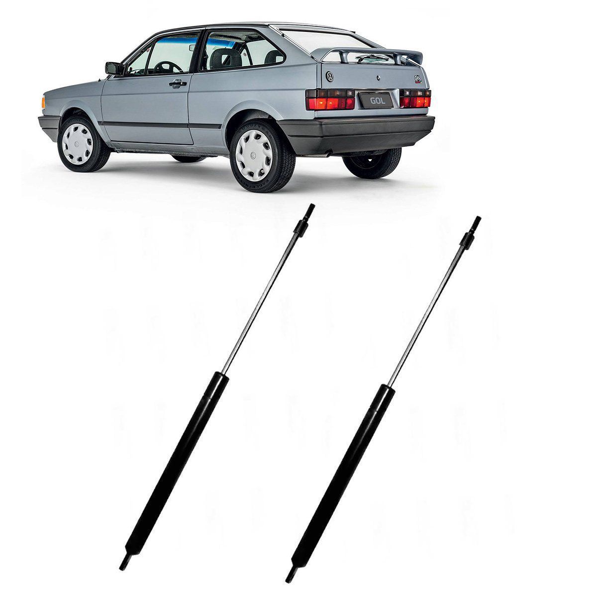 Par Amortecedores Porta Malas Perfect Com Limpador VW Gol 1.0 / 1.6 1980 até 1994