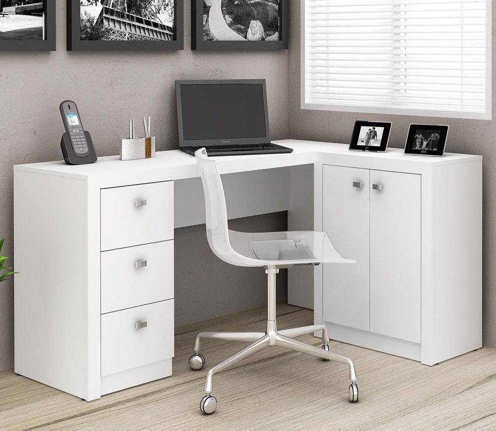 Mesa para Home Office com Gavetas e 02 Portas ME4100 - Tecno Mobili
