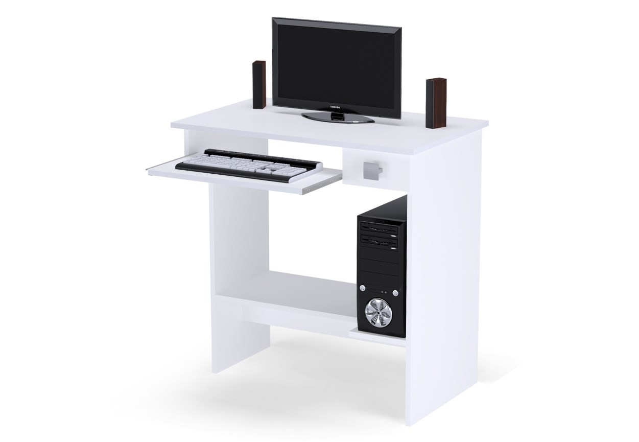 Kit 2 Mesas Escrivaninha para Computador AJL Branco - AJL Móveis