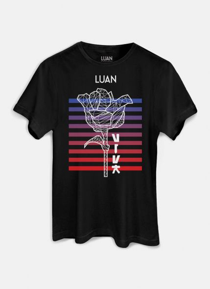 Camiseta Masculina Luan Santana Rosa Viva