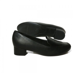 Mocassim Piccadilly Conforto Sapato Salto Baixo Preto 140105