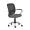 Cadeira de escritório AMITI secretária giratória base metálica cromada assento em corino PU