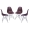 Conjunto 4 Cadeiras Eames Dsr Cromada Com Concha Em Polipropileno - Várias Cores