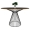 Mesa de Jantar Cone Girassol Redonda com Tampo de Madeira 1,20m - Várias Cores