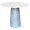 Mesa de Jantar Cone Redonda Cimento Polido Acetinado e Resinado - Tampo Coverglass