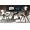 Mesa de Jantar Retangular Genk com Tampo Vidro 117x85cm p/ 4 Lugares