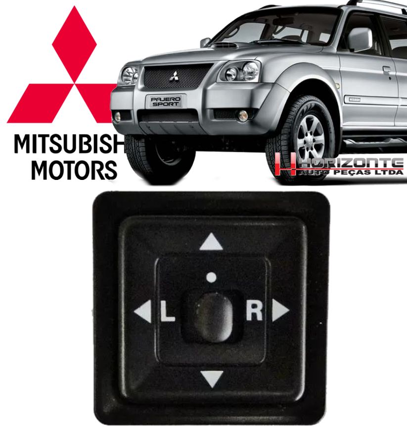 Botao Interruptor Controle Espelho Retrovisor Mitsubishi Pajero Sport e L200 Codigo: Mb561810