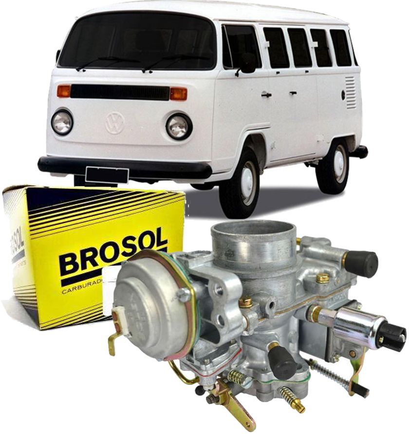 Carburador Kombi 1600 Gasolina de 1982 à 1997 PDSIT/2 Solex Brosol - Direito