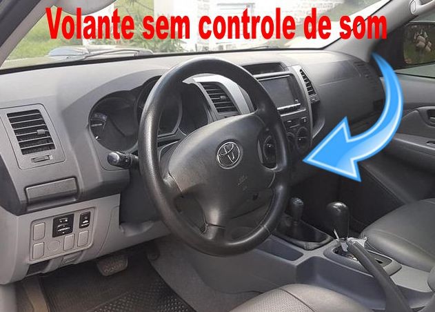 Cinta Airbag Hard Disc Toyota Hilux SRV e SW4 Apos 2006 Todas Sem controle de som no volante