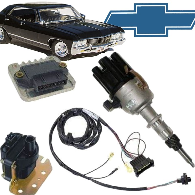 Kit Ignicao Eletronica Sensor Hall Chevrolet Impala Carburado Motor 6cc