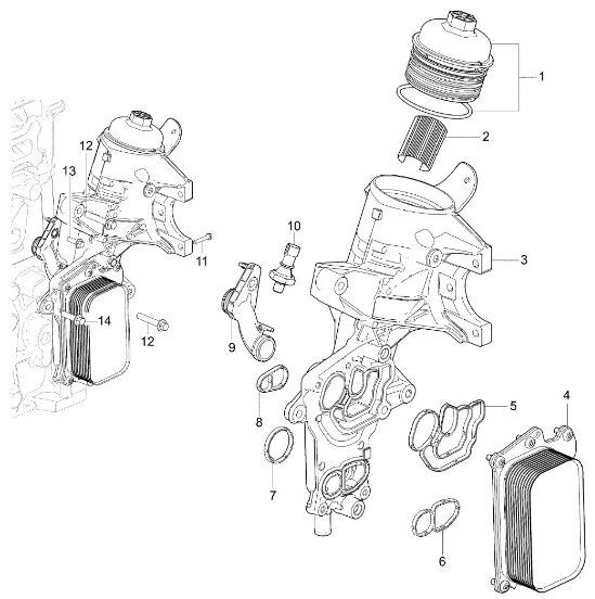 Radiador Resfriador de Oleo Motor S10 2.8 16V Diesel Apos 2012 - 6731343