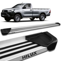 Estribo Lateral Hilux CS 2016 a 2023 Aluminio Natural A1