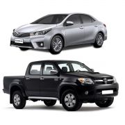 Aplique de Maçaneta Toyota Hilux Corolla 2002 a 2015 Cromado