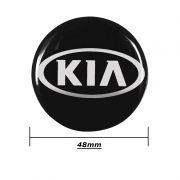 Emblema Adesivo Roda Esportiva Calota Resinado 48mm Kia