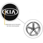 Emblema Adesivo Roda Esportiva Calota Resinado 48mm Kia