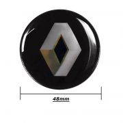 Emblema Adesivo Roda Esportiva Calota Resinado 48mm Renault