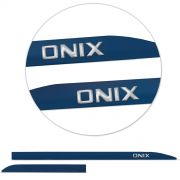 Friso Lateral Onix 2013 a 2023 Azul Infinity Alto Relevo Flash