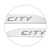 Jogo de Friso Lateral City 2015 a 2024 Branco Tafeta Alto Relevo
