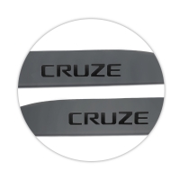 Jogo de Friso Lateral Cruze 2012 a 2023 Cinza Satin Steel