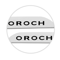 Jogo de Friso Lateral Oroch 2016 A 2024 Branco Glacier