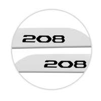 Jogo de Friso Lateral Peugeot 208 2013 A 2024 Branco Nacre