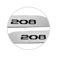 Jogo de Friso Lateral Peugeot 208 2013 A 2024 Cinza Artense