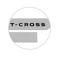 Jogo de Friso Lateral T-Cross 2019 a 2023 Prata Sargas Slim