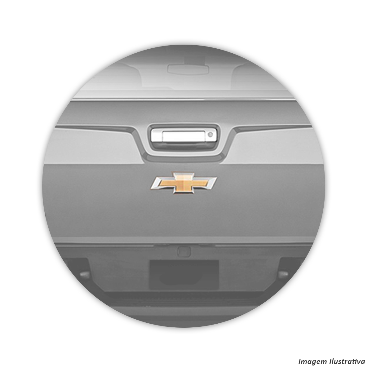 Capa De Maçaneta Traseira Chevrolet S10 2012 a 2016 Cromado