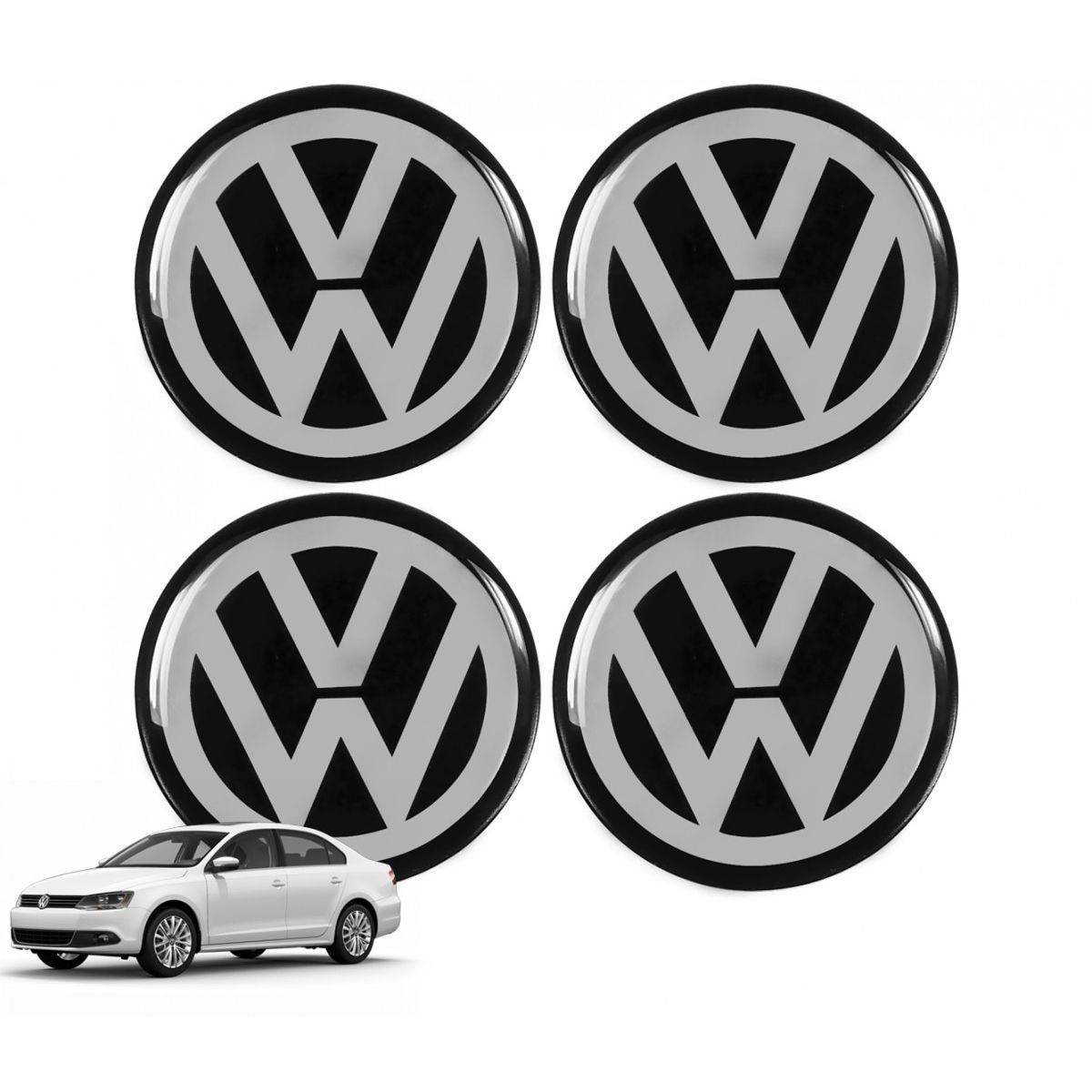Emblema Adesivo Roda Esport Calota Resinado 48mm Volkswagen