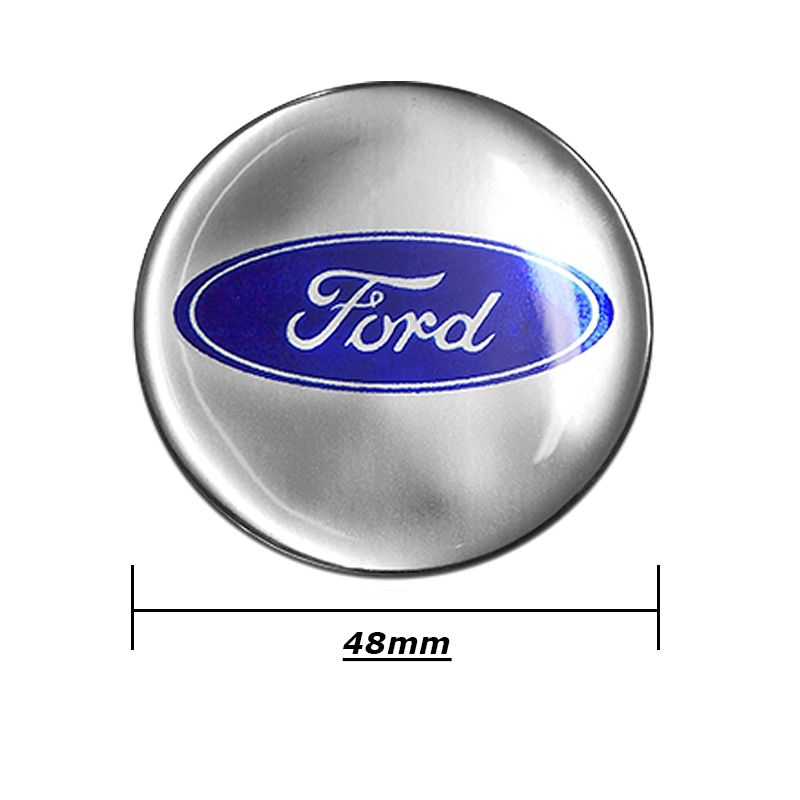 Emblema Adesivo Roda Esportiva Calota Resinado 48mm Ford