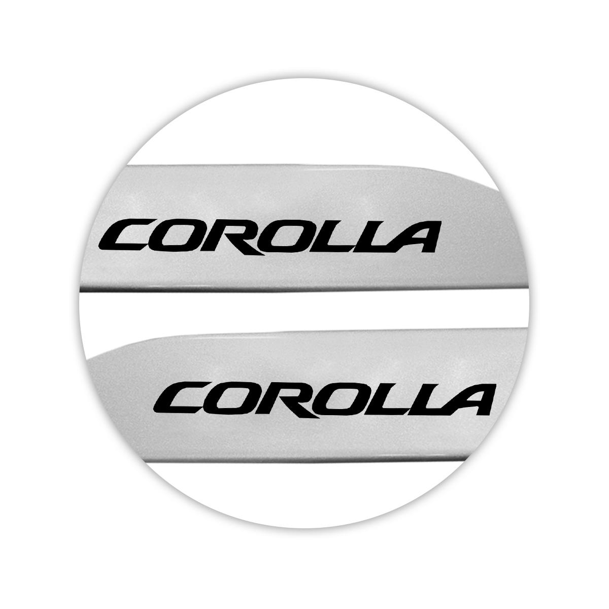 Jogo de Friso Lateral Corolla 2015 A 2024 Prata Super Nova