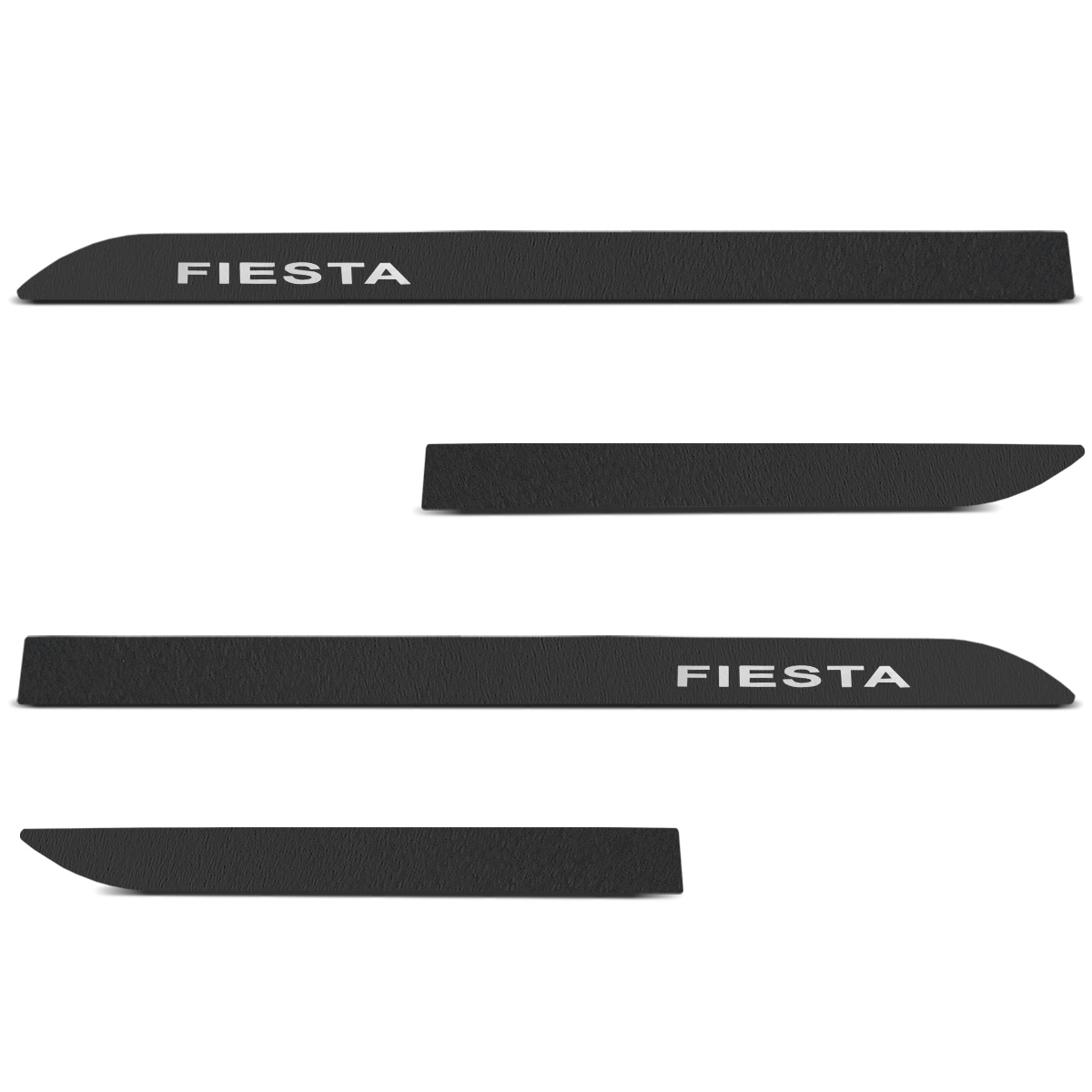 Jogo de Friso Lateral New Fiesta 2012 a 2019 Preto Texturizado